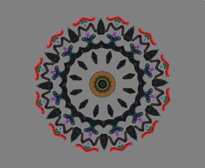 kaleidoscopic fractals for backgrouds and design