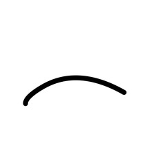 Random Line Curve. Abstract Black Line Curve. Hand Drawn Line. Childern Drawing Style. Line Design Element. Svg File