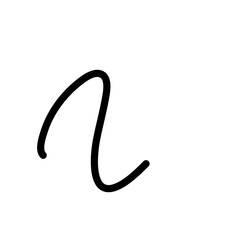 Random Line Curve. Abstract Black Line Curve. Hand Drawn Line. Childern Drawing Style. Line Design Element. Svg File