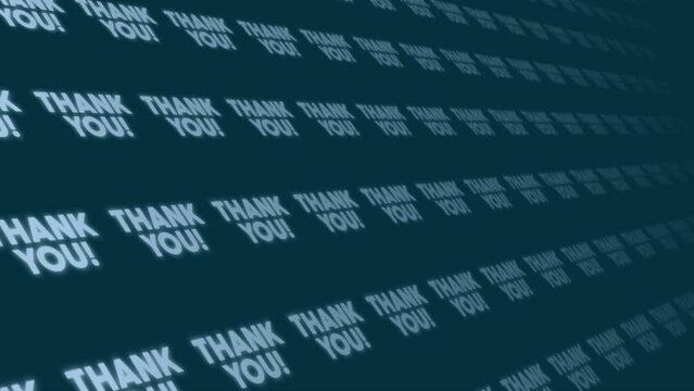 Abstract binary background with Thank You
