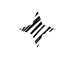 Star Scribble Texture. Star Art. Doodle Star. Black Star. Hand Drawn Star. Star Design Element Svg File