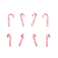 Christmas candy 3d icon set