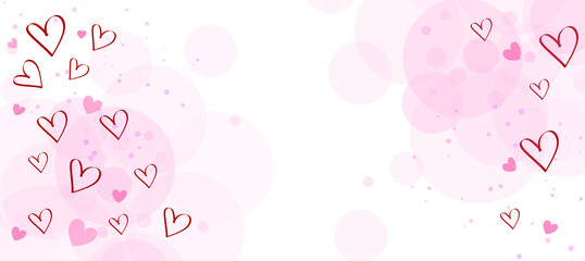 Valentine's Day card design, isolated on transparent background.