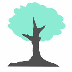 Simple design of tree, tree vector