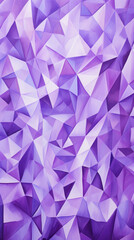 Fototapeta premium A kaleidoscope of purple and white triangles