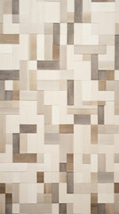 A lattice pattern with squares in shades of white and beige