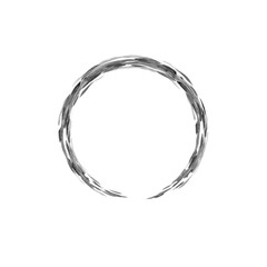 Fototapeta premium Ink Circle Brush Stroke. Hand Drawn Ink Circle Brush Stroke. Zen Circle. Eps File Editable Color
