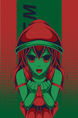 anime character design illustration