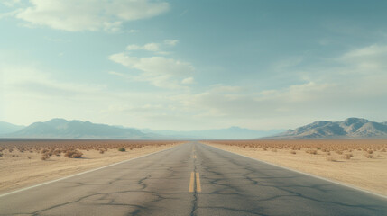 A road in the desert