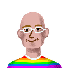 hand drawn profile picture portrait of imaginary person PNG image with transparent background