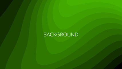 Emerald green abstract background with sharp wavy lines and gradient transition, dynamic fluid shape	