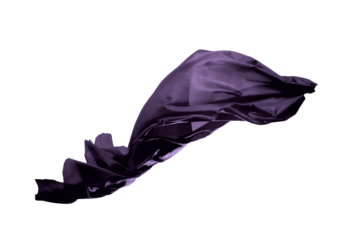 Dark magenta  Fabric isolated In White Transparent Background. Falling Fabric PNG. Fabric PNG black and white satin