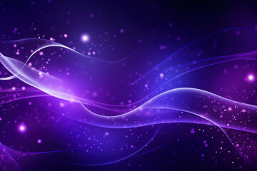 Fototapeta na wymiar Smokey Purple Background with Stars and Bubbles