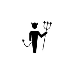 hell concept line icon. Simple element illustration. hell concept outline symbol design.