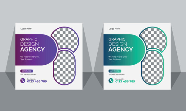 social media and facebook post template design,