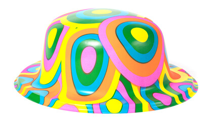 Party carnival hat isolated on white background.