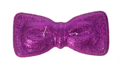 Carnival bow tie isolated on white background.