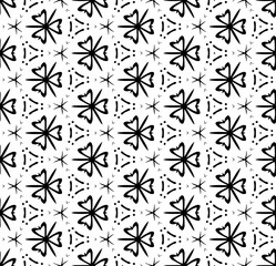 Black seamless abstract pattern. Overlay for background and backdrop. Ornamental design. PNG graphic illustration with transparent background.