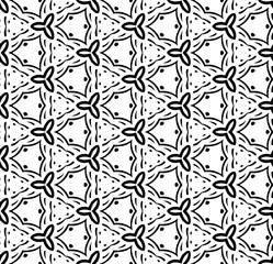 Black seamless abstract pattern. Overlay for background and backdrop. Ornamental design. PNG graphic illustration with transparent background.