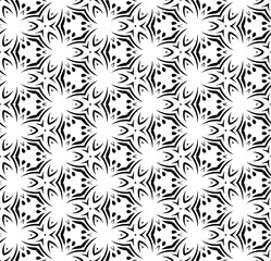 Black seamless abstract pattern. Overlay for background and backdrop. Ornamental design. PNG graphic illustration with transparent background.