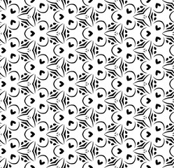 Black seamless abstract pattern. Overlay for background and backdrop. Ornamental design. PNG graphic illustration with transparent background.