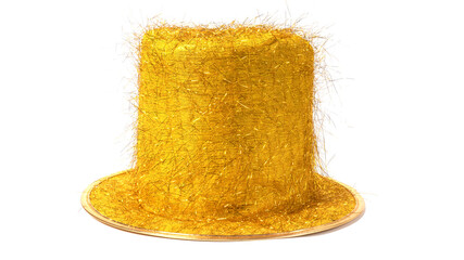 Party carnival cylinder hat isolated on white background.