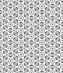 Black seamless abstract pattern. Overlay for background and backdrop. Ornamental design. PNG graphic illustration with transparent background.