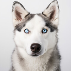 Huskies, Husky dog, pup, puppy with blue eyes