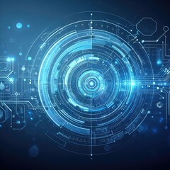 Obraz premium network connection technology and artificial intelligence background 