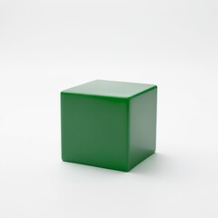 Obraz premium 3d green cube
