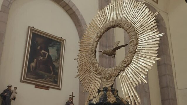 Interior of Mexico City Metropolitan Cathedral Roman Catholic Archdiocese - Bird and Light