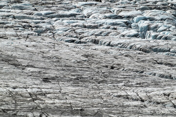 Vast ice field on the Tour  Glacier in Chamonix France
