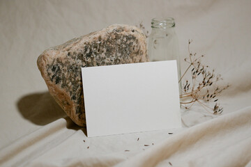 Neutral Mockup Card In Minimalistic