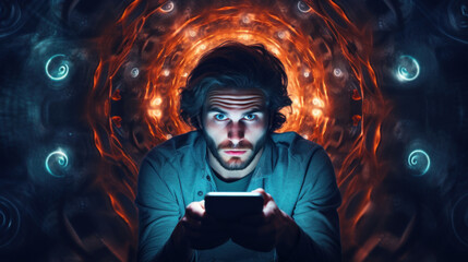 The concept of mental health due to information overload and internet addiction. Social networks, gambling addiction, web surfing, hypnosis effect