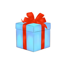 llustrations for the new year: gift, champagne, glass of champagne, balloon, pet, Christmas tree