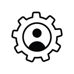 Prefernces icon isolate white background vector stock illustration.