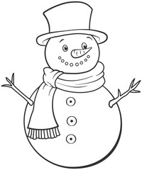 snowman with hat