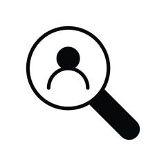 User Data icon isolate white background vector stock illustration.