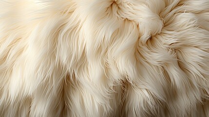background texture of animal fluffy white fur - obrazy, fototapety, plakaty