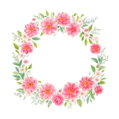 Fototapeta na wymiar Beautiful floral frame
