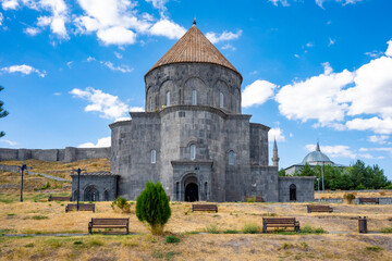 Fototapeta premium The Cathedral of Kars, also known as the Holy Apostles Church ( Turkish: Aziz Havariler Kilisesi or Church of the Twelve Apostles Havariler Kilisesi) is a former Armenian Apostolic church in Kars.
