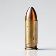 bullet on white background