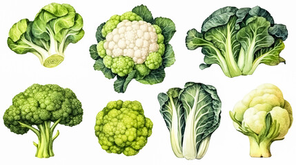 palette unveils the charm of different cabbages
