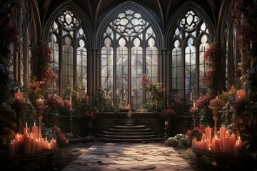 Candlelit Windows - Generative AI