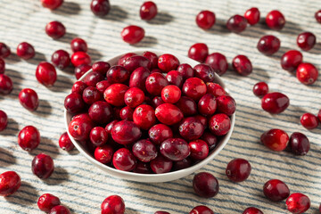 Raw Organic Red Cranberries