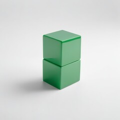 Obraz premium 3d green cube