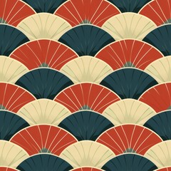 Seamless Japanese-Inspired Geometric Pattern