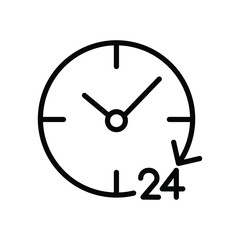 All Day icon isolate white background vector stock illustration.