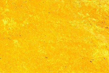 Rock painted with gold paint