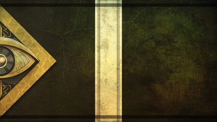 Pharaonic Antique grunge old dirty blank frame background, wallpaper, page, empty